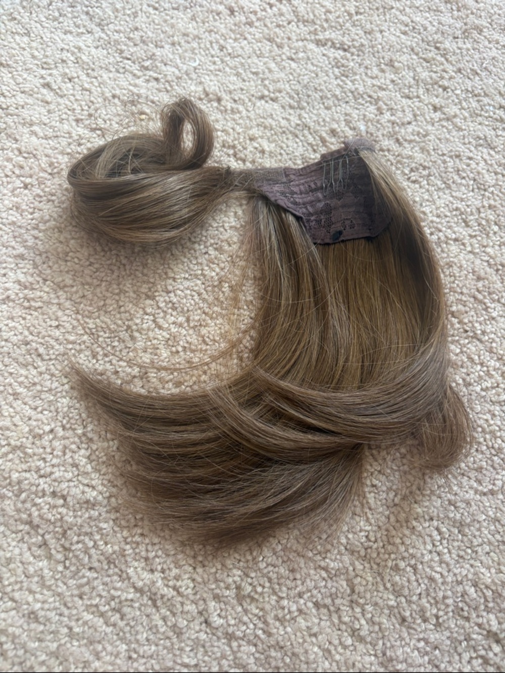 Brown blonde Clip-In Hair phony tail Extension Fringe - Women Hair